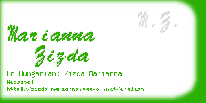 marianna zizda business card